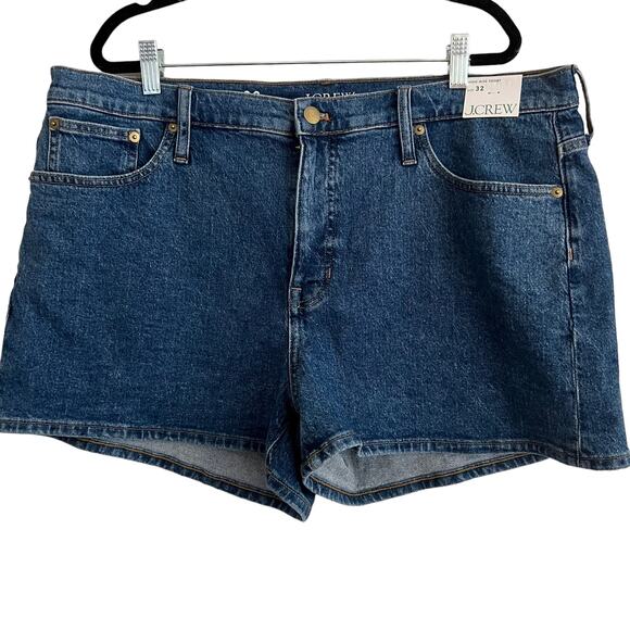 J. Crew High Rise A-line Denim Shorts in ancient laurel wash Size 32 - Picture 6 of 13